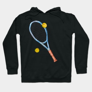 Tennis racket with tennis balls_3 Hoodie